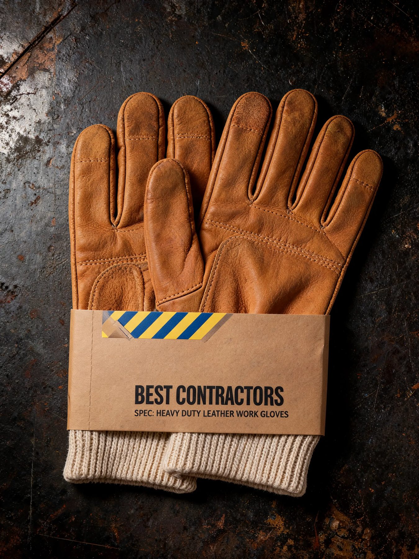 Full-Grain Leather Work Gloves