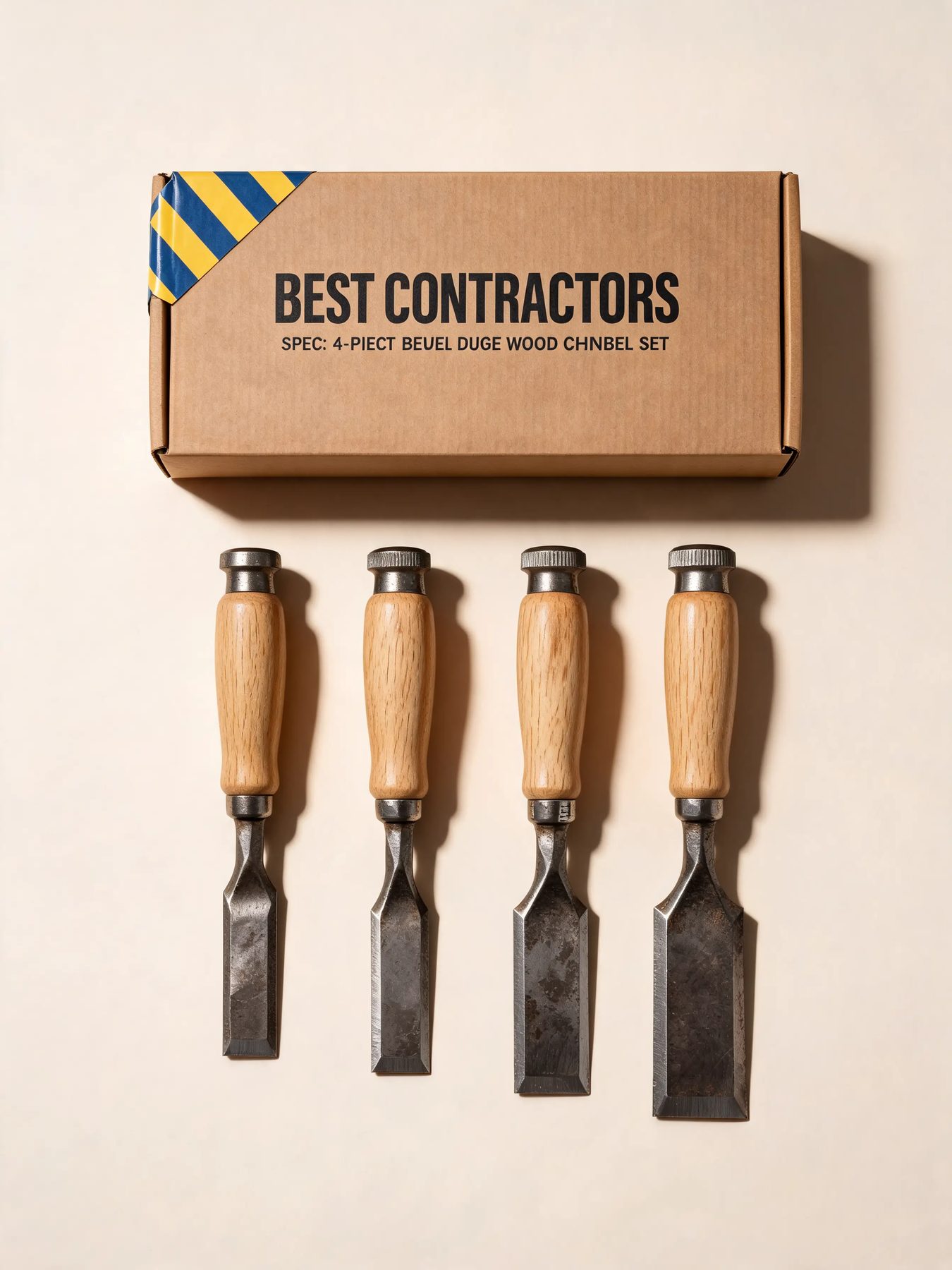 Wood Chisel Set, 4-Piece